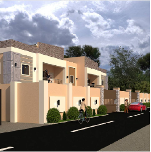 High-end townhouse architectural design renderings