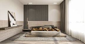 House office room designed in modern style in the most simple elegant way