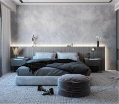 4 Star Standard Hotel Bedroom Interior with Simple Style 