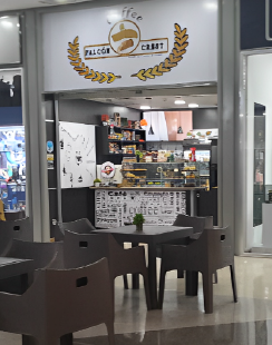 Simple drink shop interior design