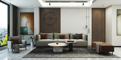 Modernist style --- sunny day lingering warmth