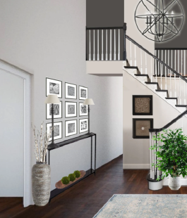 European-style classical villa porch