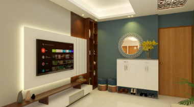 living room of modern house