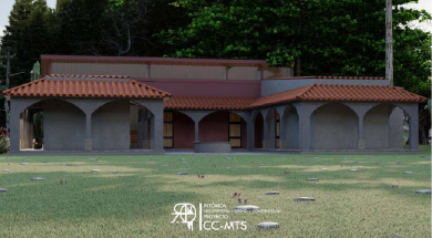 Temple, with an outside cloister