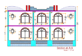 plans of a two-story house
