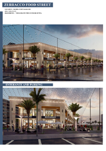 Food street and restaurant design.