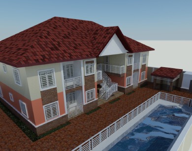 Cameroon Single Floor Villa Exterior