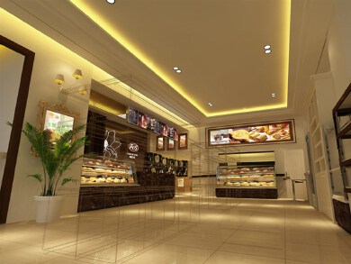 Fos 自然之花面包店餐饮空间设计