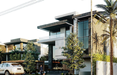 Contemporary 3 Storey Villa Architectural Design