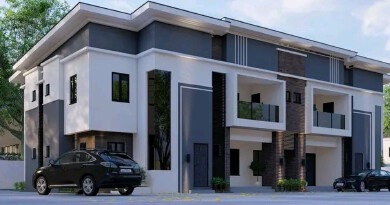 Three Bedroom Duplex Apartment architectural design