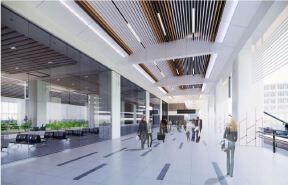 Interior design of commercial complex building