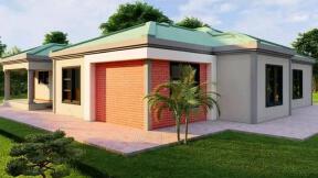 a simple and modern house in Zambia