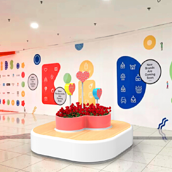 玻璃钢气球花盆造型座椅商场创意坐凳