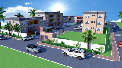 Modern residential apartment design in Ghana