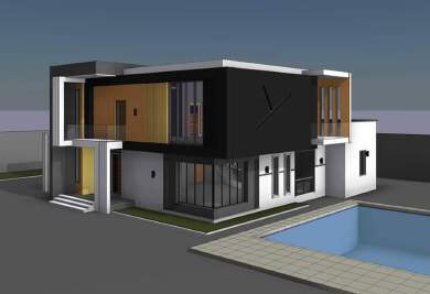 A Simple Five Bedroom  Duplex Design