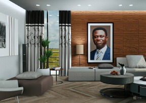 An luxury apartment with moedrn style