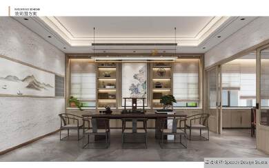 广东普科特粉末涂料有限公司会所效果图方案