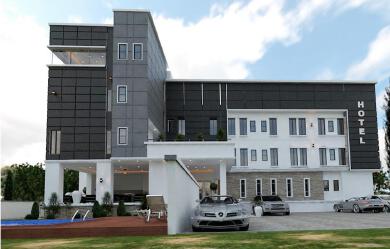 a simple and  modern hotel