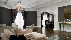 Exquisite living room and dining room interior design