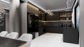 Modern Italian minimalist art style villa design