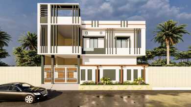 Proposed two-storied five bedroom single-family Villa 
