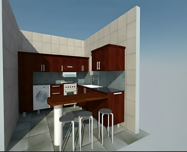 Redesigning family kitchen, 3D CAD Designs