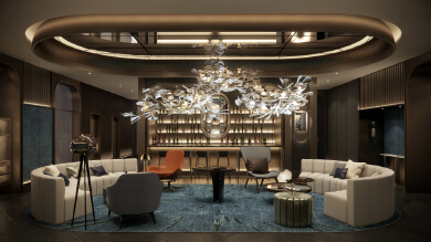 如蓝洞般深邃而神秘｜迪拜酒吧