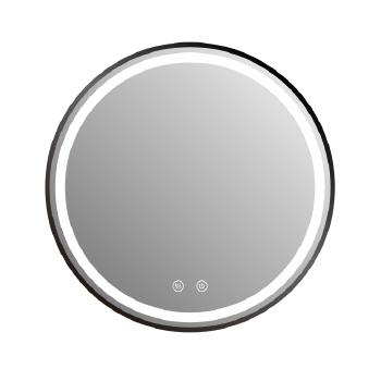 LED圆形铝材边框高清环保浴室镜